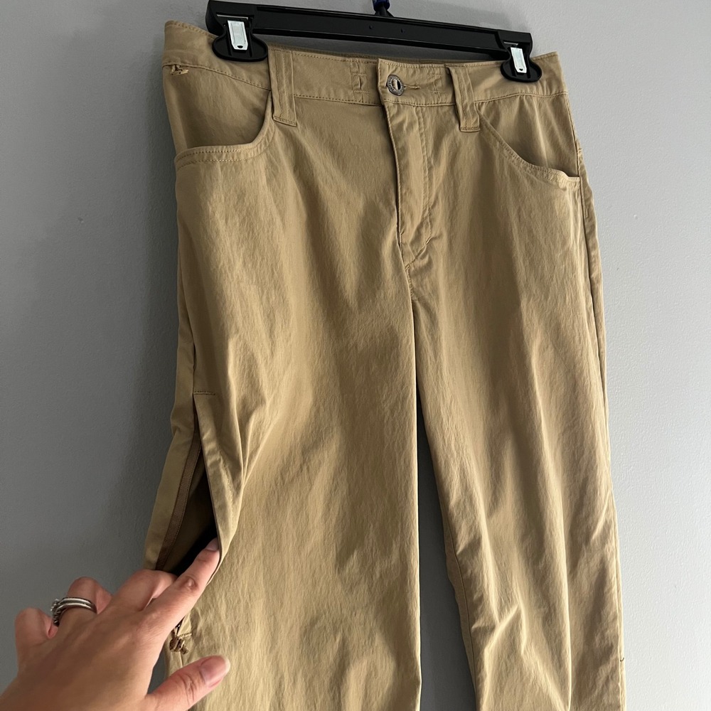 Patagonia Mens Lightweight Outdoor Hiking Tan Hiking Pants Size 28x29 Nylon Gorp - Picture 3 of 10